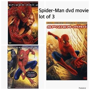 Spider-Man Lot of 3 DVD movies 1, 2 & 3